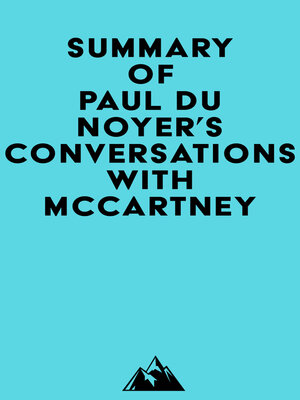 cover image of Summary of Paul Du Noyer's Conversations with McCartney